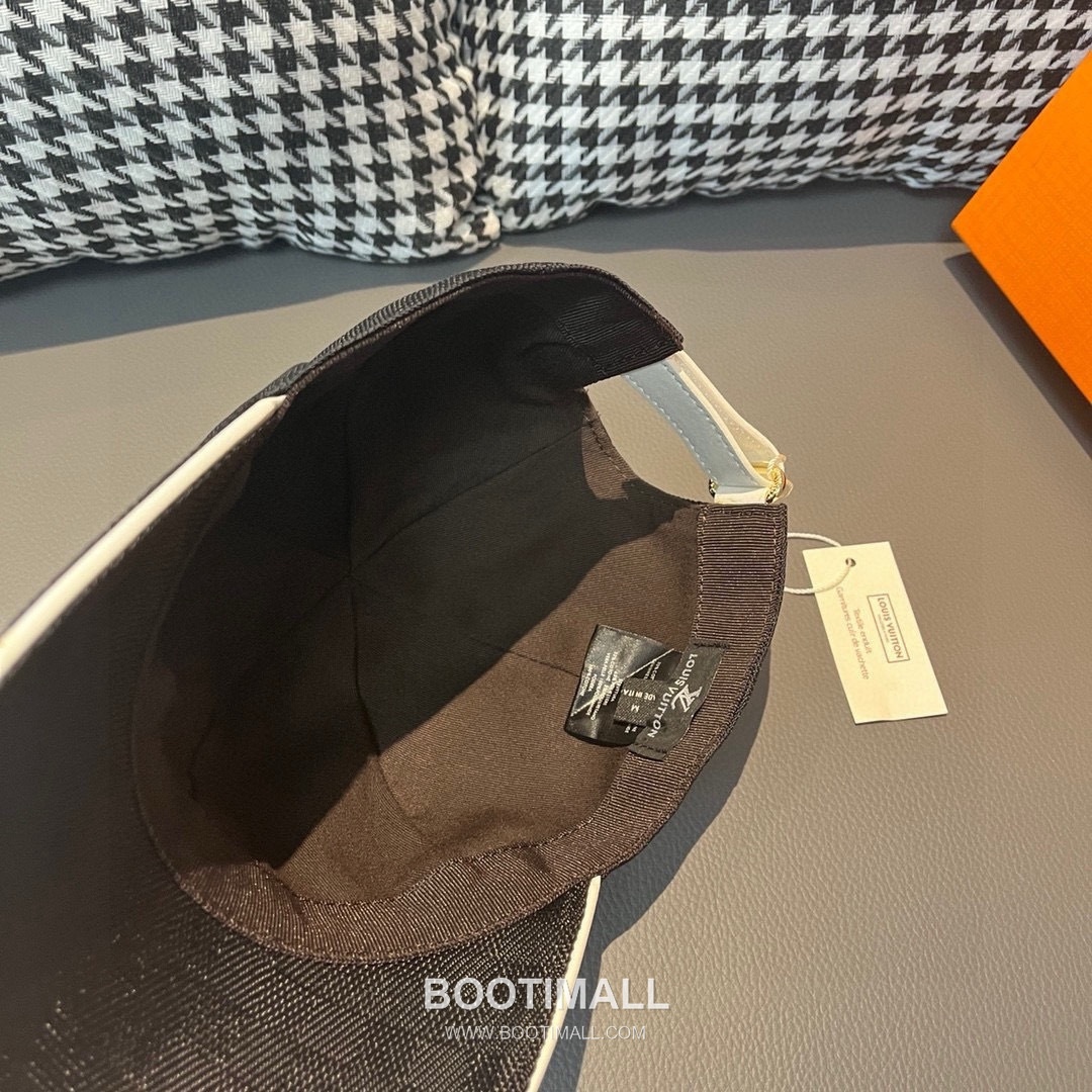 Louis Vuitton Damier Canvas Leather Strap Baseball Cap 루이비통 다미에 캔버스 가죽 스트랩 베이스볼 캡 56cm 6