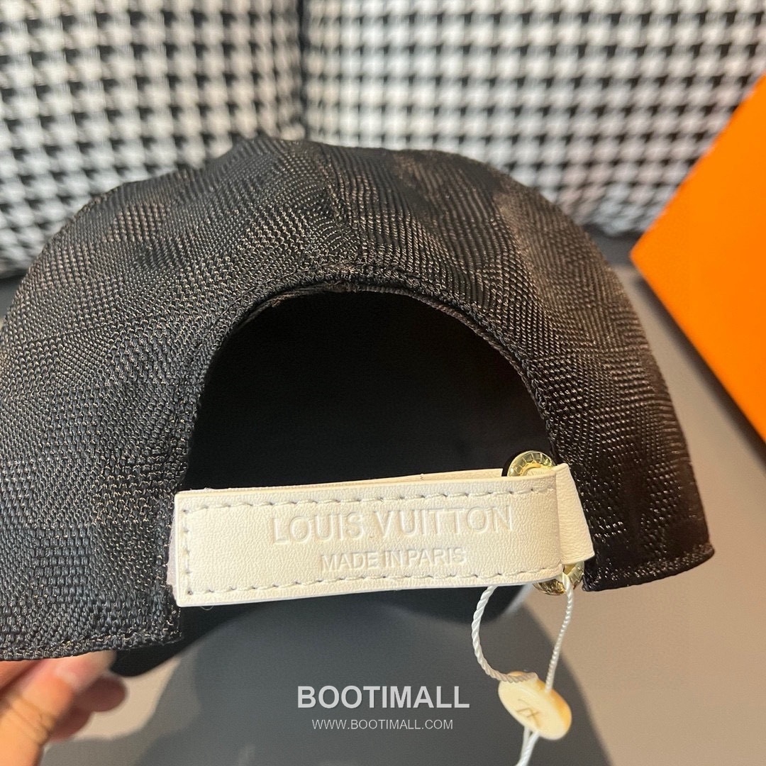 Louis Vuitton Damier Canvas Leather Strap Baseball Cap 루이비통 다미에 캔버스 가죽 스트랩 베이스볼 캡 56cm 7