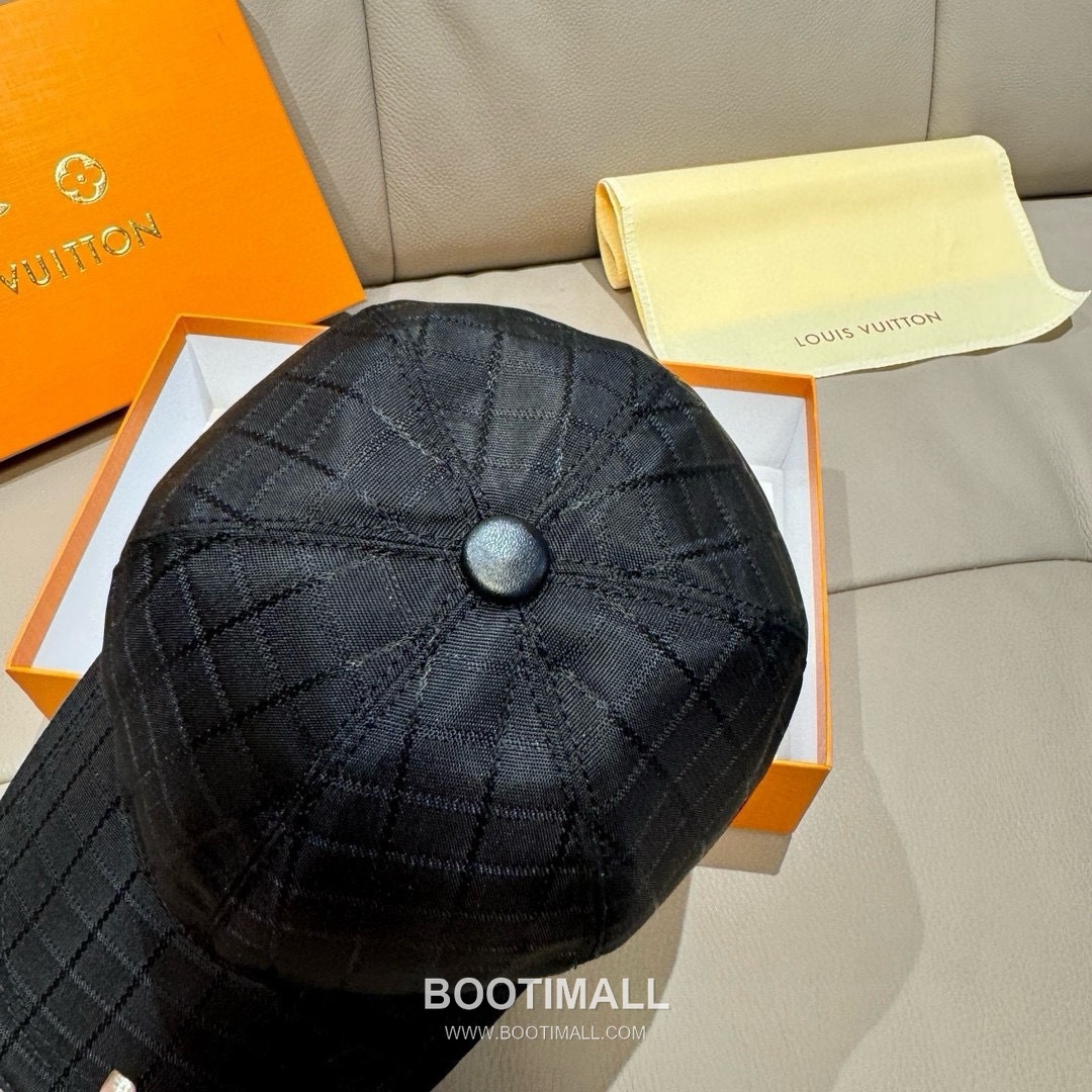 Louis Vuitton Damier Canvas Leather Strap Baseball Cap 루이비통 다미에 캔버스 가죽 스트랩 베이스볼 캡 56cm 7