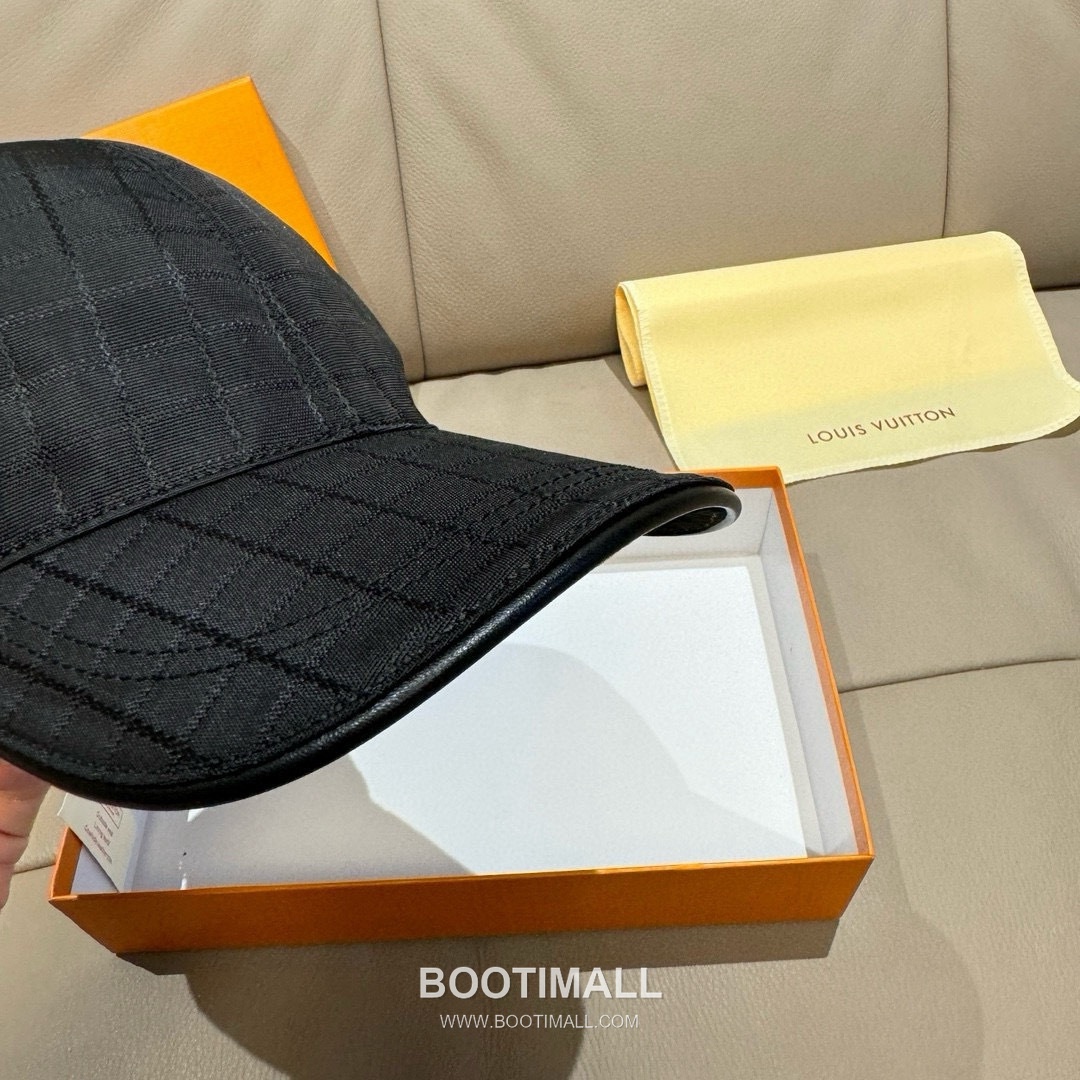 Louis Vuitton Damier Canvas Leather Strap Baseball Cap 루이비통 다미에 캔버스 가죽 스트랩 베이스볼 캡 56cm 8