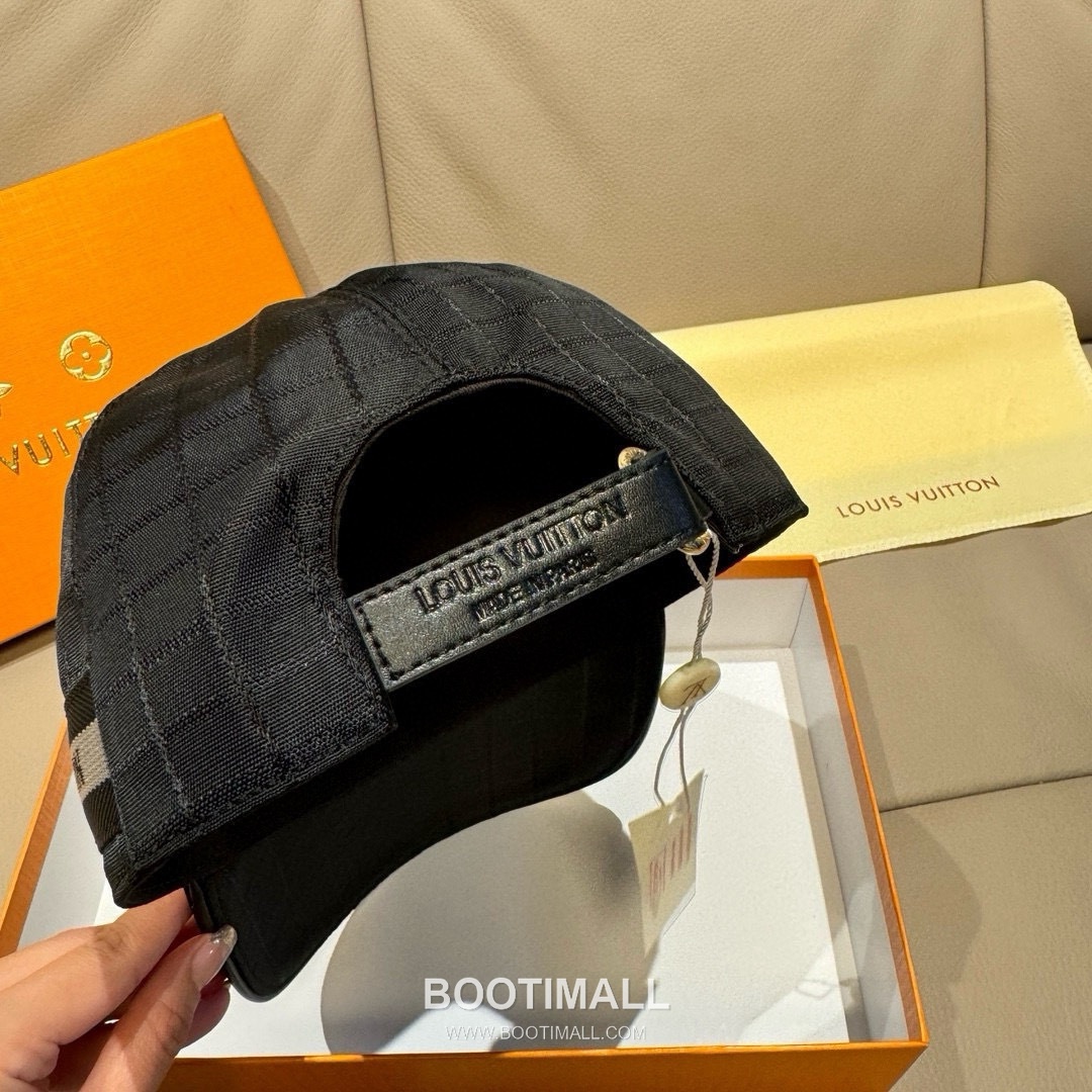 Louis Vuitton Damier Canvas Leather Strap Baseball Cap 루이비통 다미에 캔버스 가죽 스트랩 베이스볼 캡 56cm 9