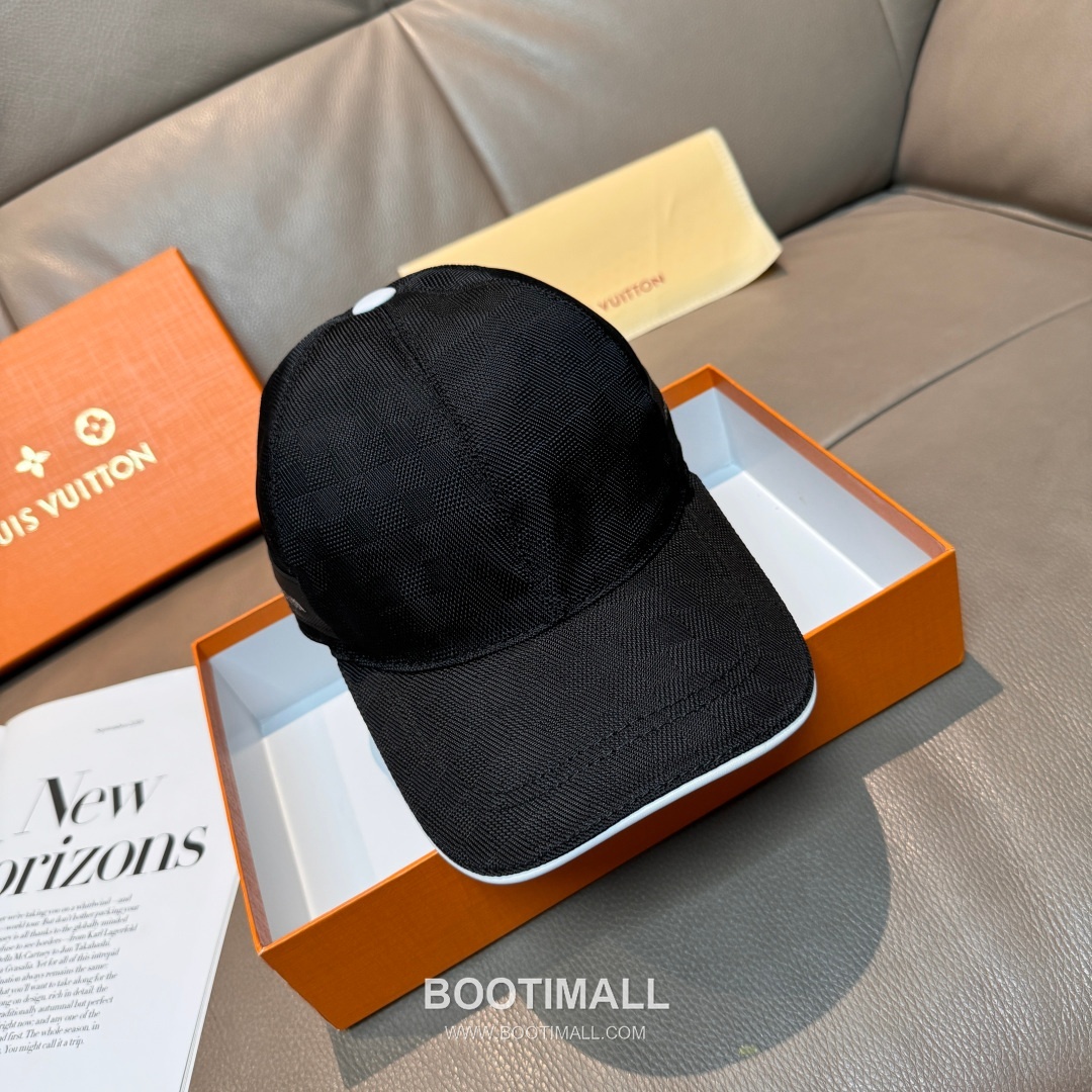Louis Vuitton Damier Canvas Leather Strap Baseball Cap 루이비통 다미에 캔버스 가죽 스트랩 베이스볼 캡 56cm 2