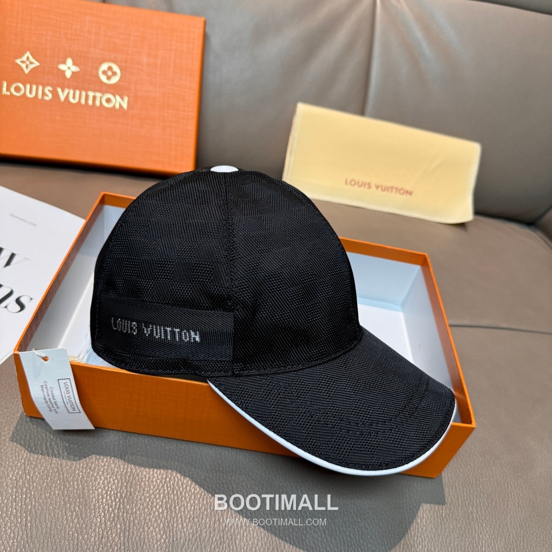Louis Vuitton Damier Canvas Leather Strap Baseball Cap 루이비통 다미에 캔버스 가죽 스트랩 베이스볼 캡 56cm 3