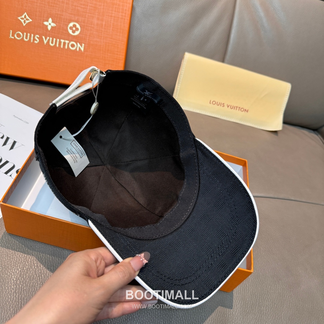 Louis Vuitton Damier Canvas Leather Strap Baseball Cap 루이비통 다미에 캔버스 가죽 스트랩 베이스볼 캡 56cm 6