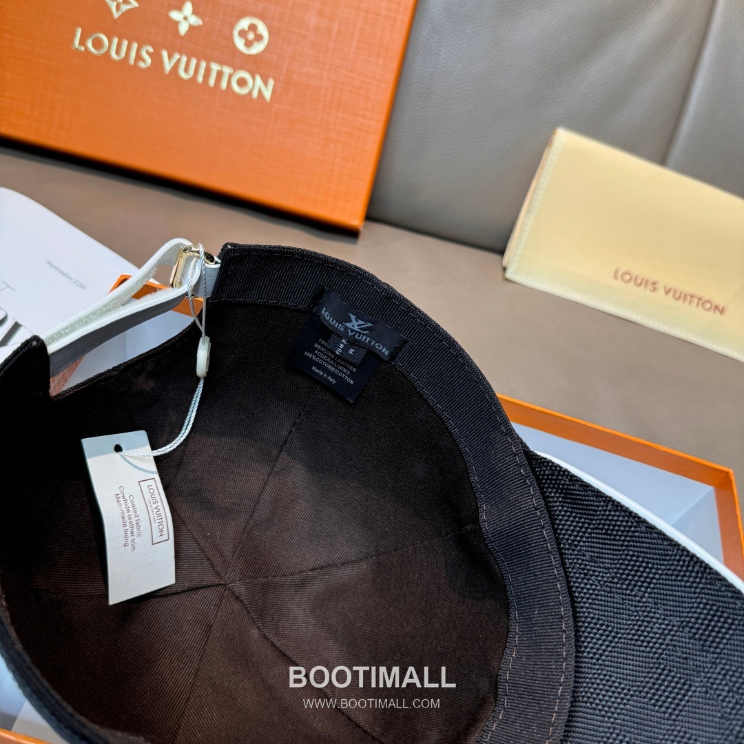 Louis Vuitton Damier Canvas Leather Strap Baseball Cap 루이비통 다미에 캔버스 가죽 스트랩 베이스볼 캡 56cm 7
