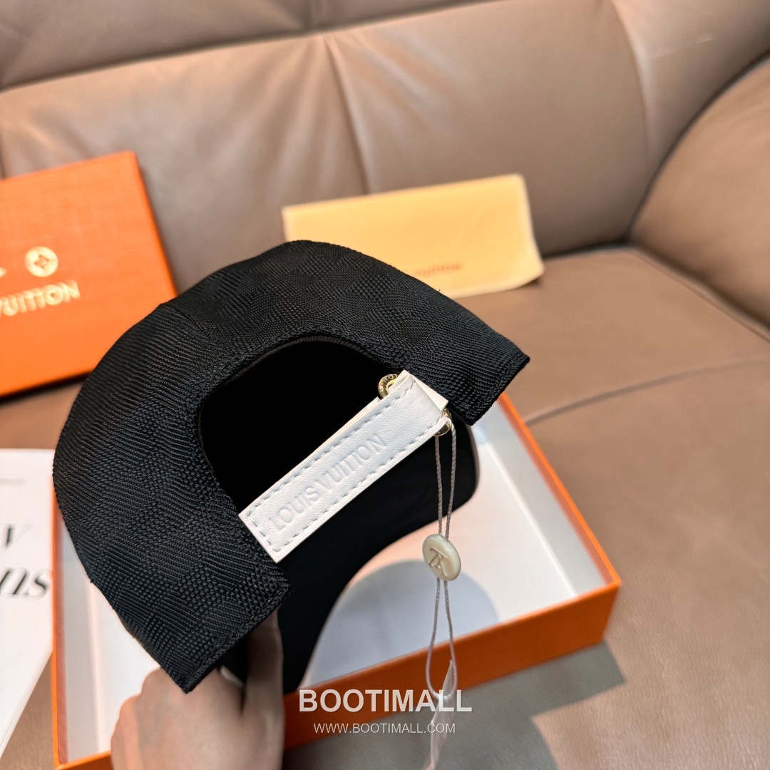 Louis Vuitton Damier Canvas Leather Strap Baseball Cap 루이비통 다미에 캔버스 가죽 스트랩 베이스볼 캡 56cm 8