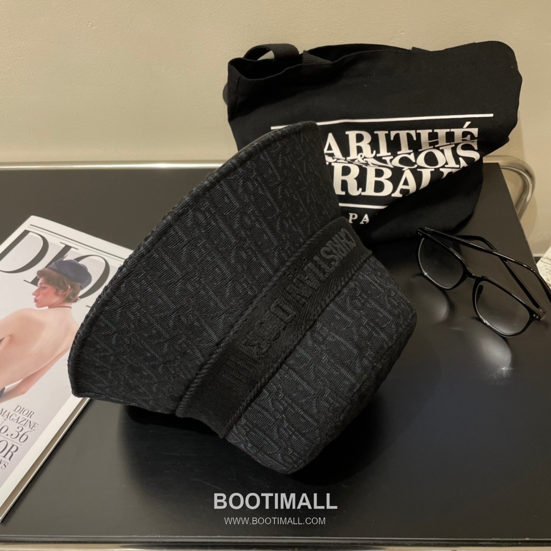 Dior Logo Linen Cotton Blend Bucket Hat 디올 로고 린넨 코튼 혼방 버킷 햇 56cm 6