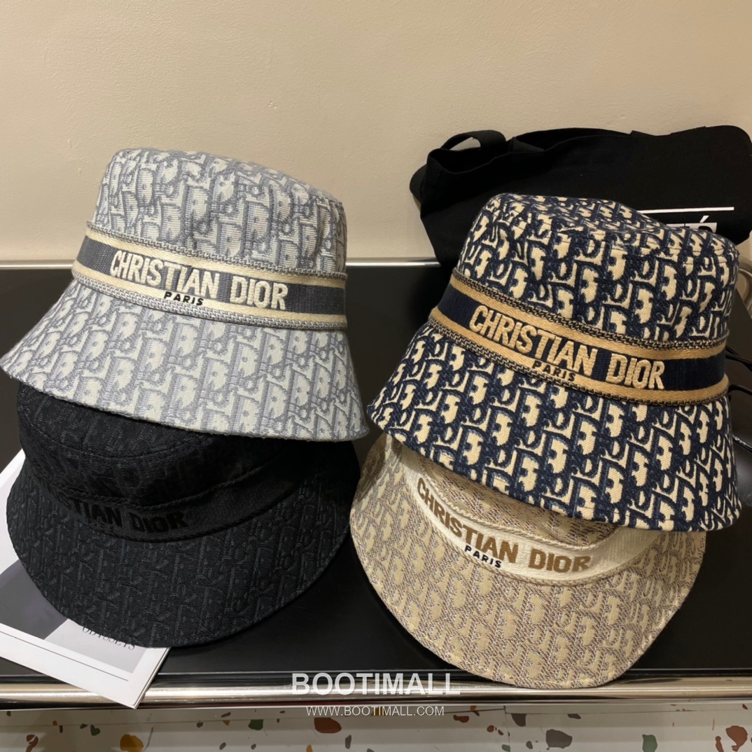 Dior Logo Linen Cotton Blend Bucket Hat 디올 로고 린넨 코튼 혼방 버킷 햇 56cm 9