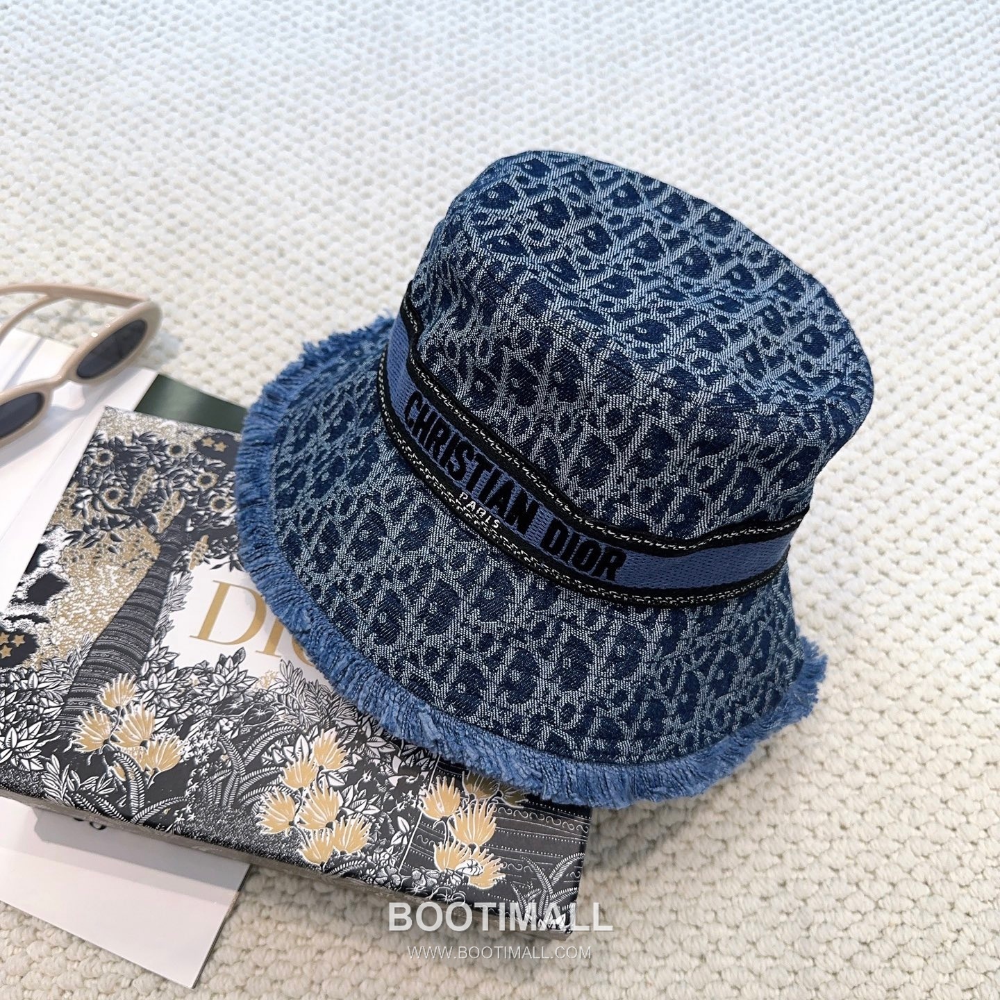 Dior Logo Linen Cotton Blend Bucket Hat 디올 로고 린넨 코튼 혼방 버킷 햇 56cm 5