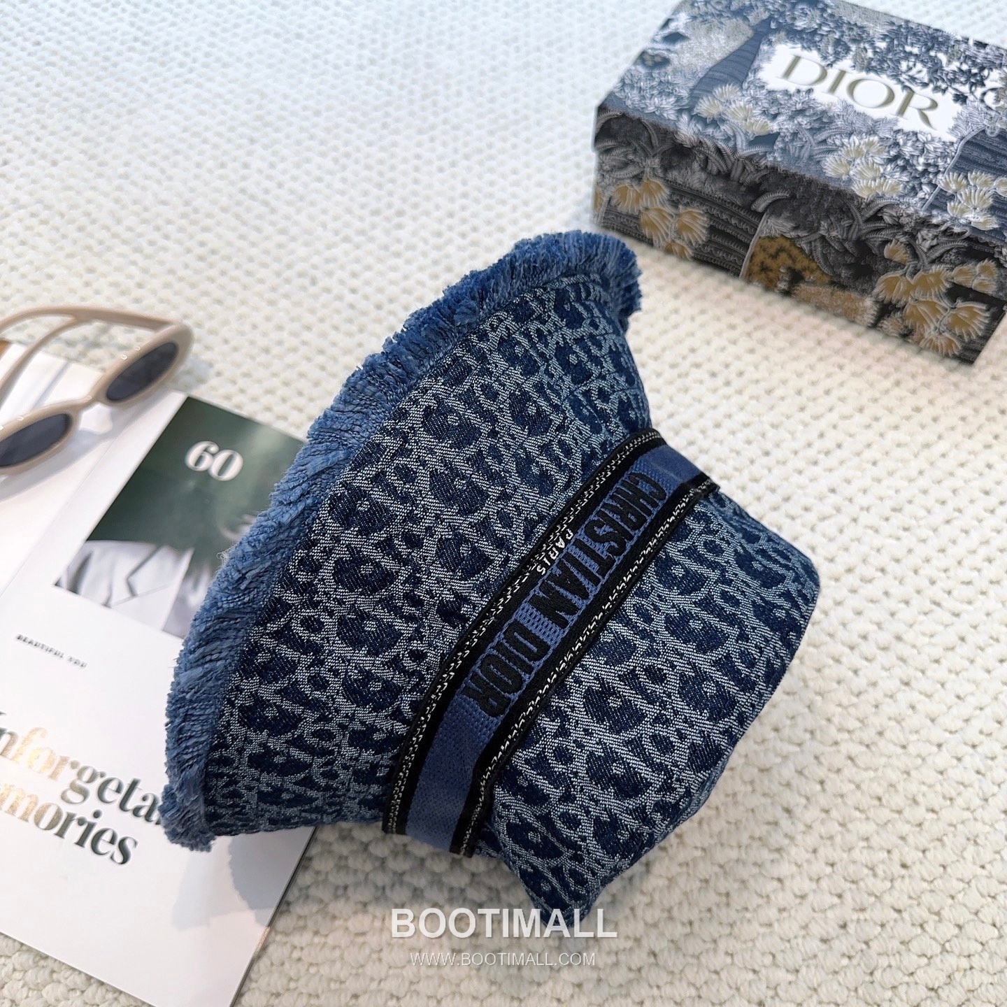 Dior Logo Linen Cotton Blend Bucket Hat 디올 로고 린넨 코튼 혼방 버킷 햇 56cm 6