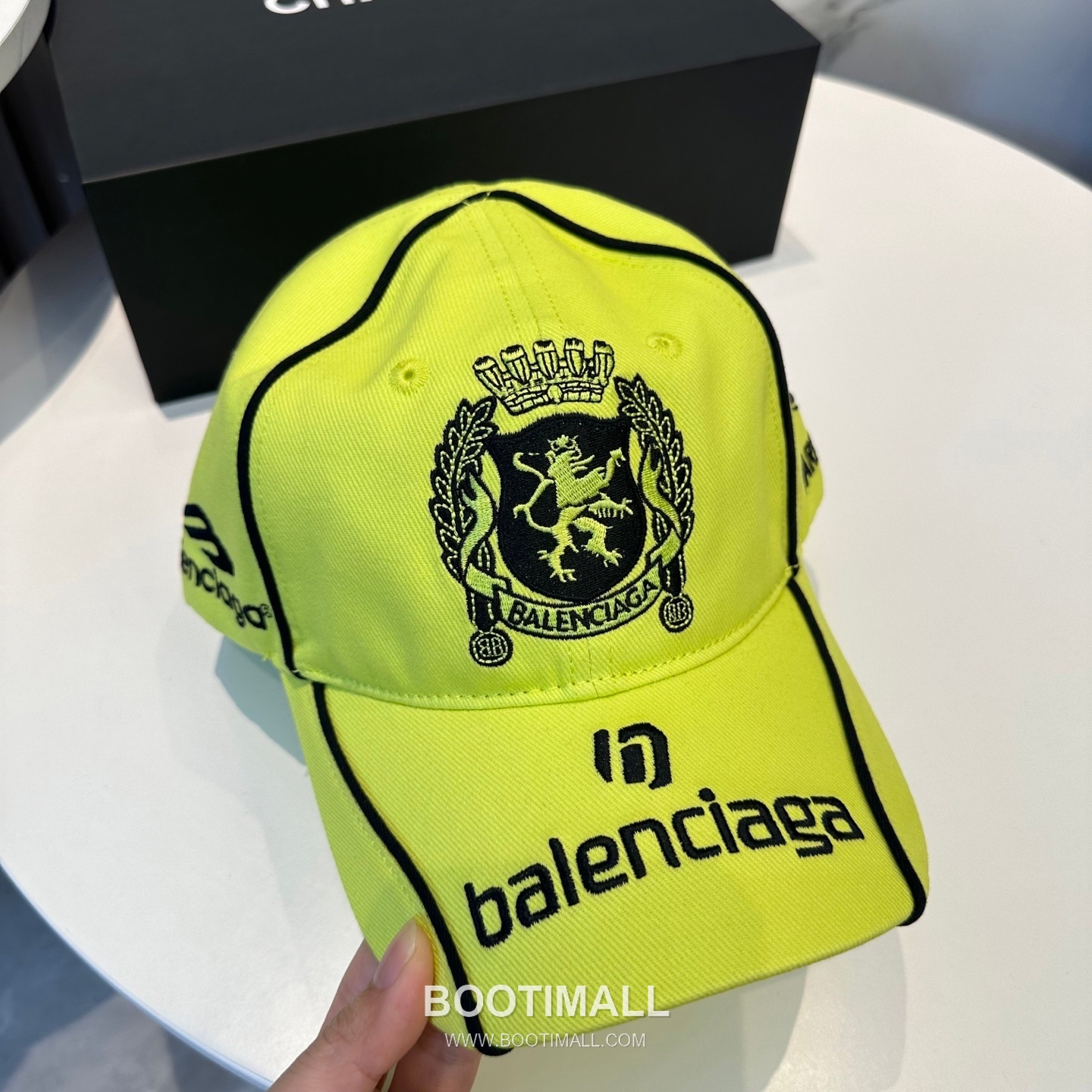 Balenciaga Embroidered Logo Cotton Baseball Cap 발렌시아가 자수 로고 코튼 베이스볼 캡 56cm 6