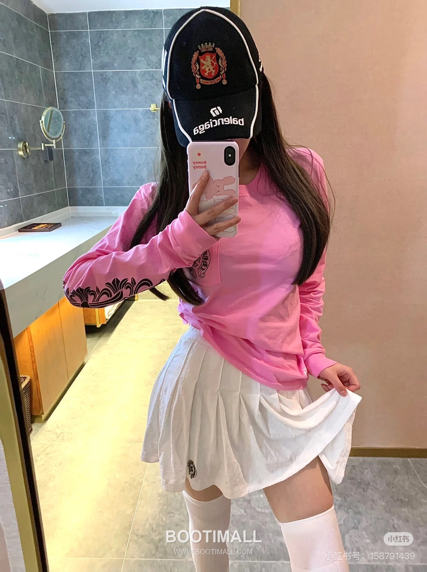 Balenciaga Embroidered Logo Cotton Baseball Cap 발렌시아가 자수 로고 코튼 베이스볼 캡 56cm 1