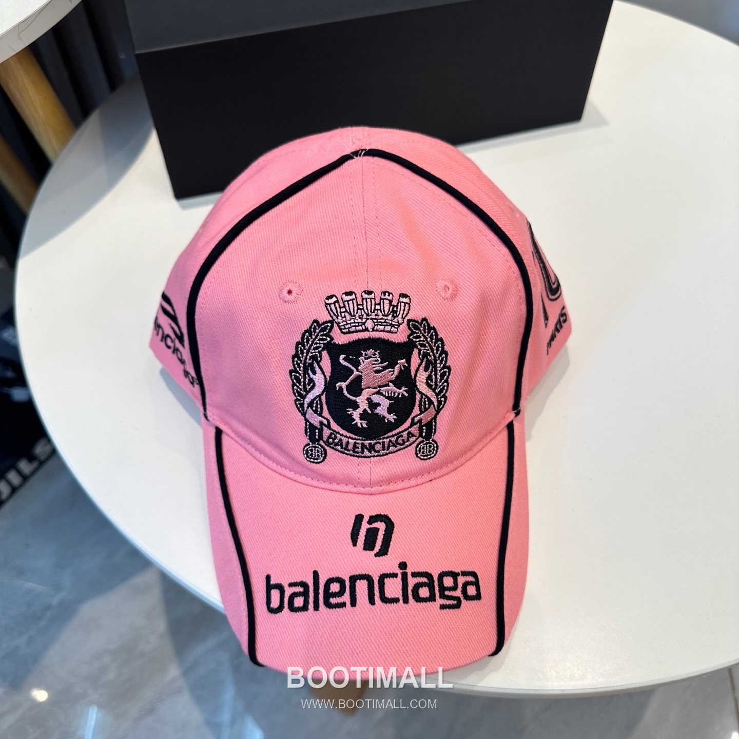 Balenciaga Embroidered Logo Cotton Baseball Cap 발렌시아가 자수 로고 코튼 베이스볼 캡 56cm 8