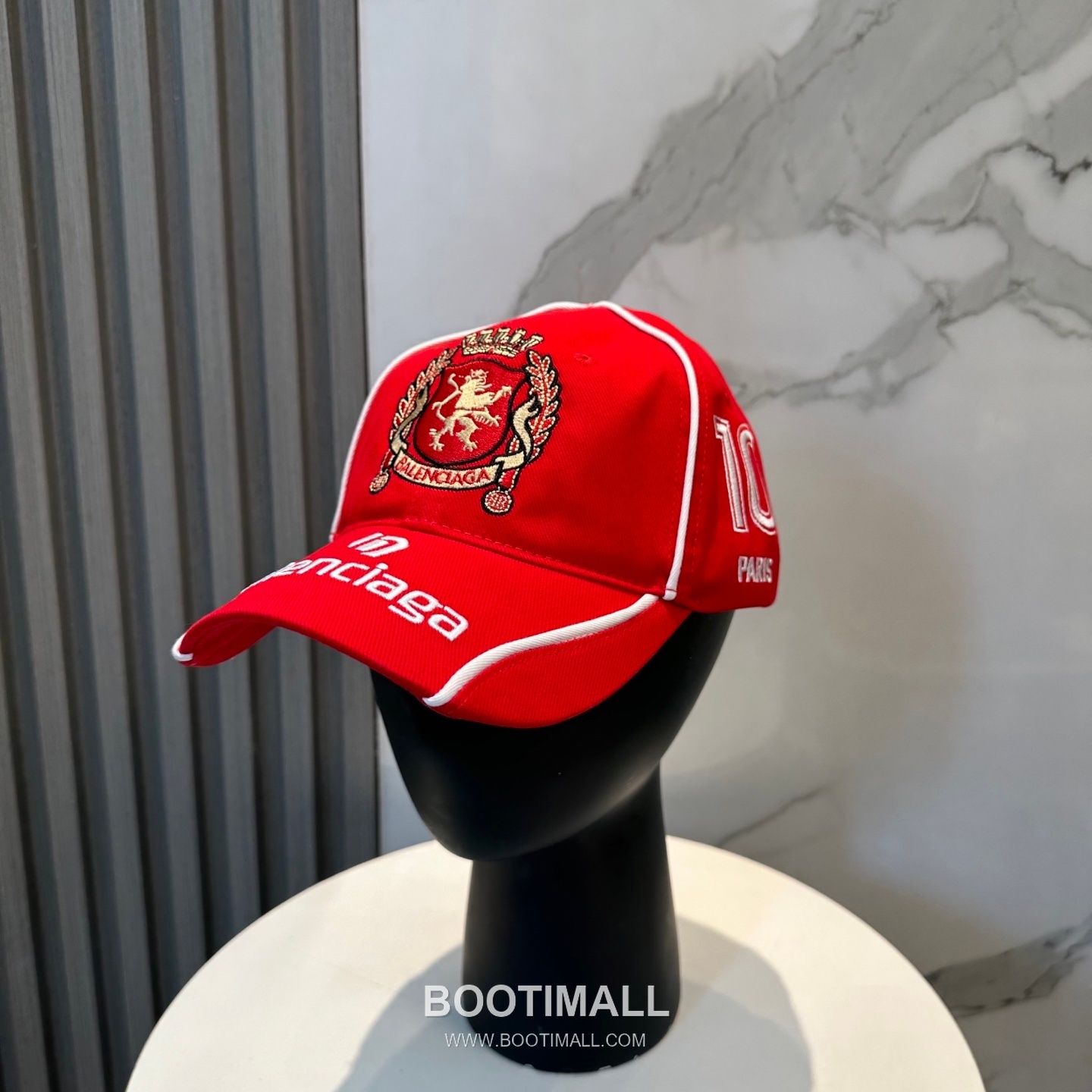 Balenciaga Embroidered Logo Cotton Baseball Cap 발렌시아가 자수 로고 코튼 베이스볼 캡 56cm 1