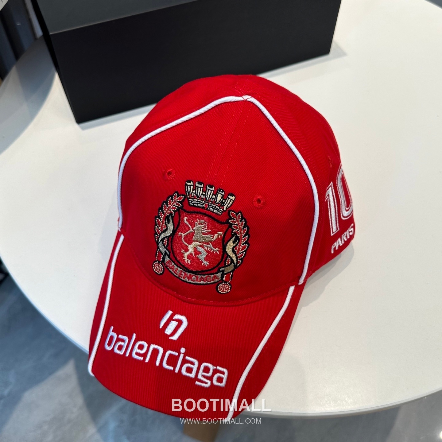 Balenciaga Embroidered Logo Cotton Baseball Cap 발렌시아가 자수 로고 코튼 베이스볼 캡 56cm 2