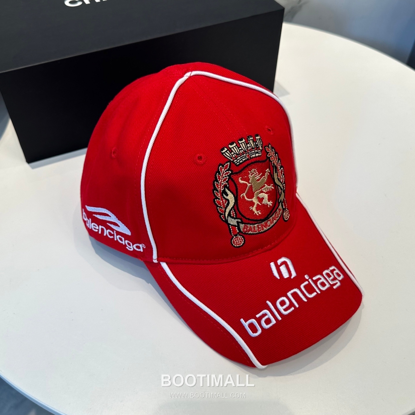 Balenciaga Embroidered Logo Cotton Baseball Cap 발렌시아가 자수 로고 코튼 베이스볼 캡 56cm 8