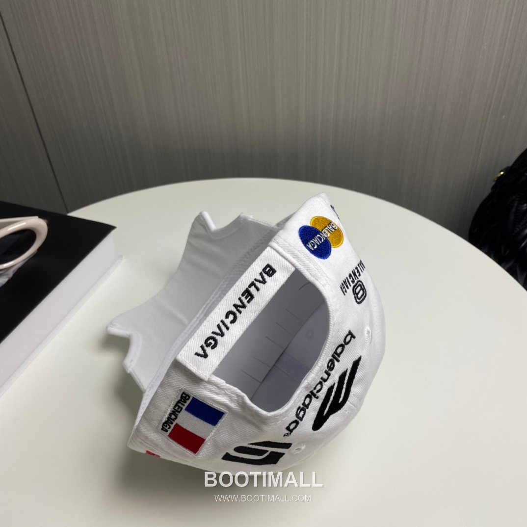Balenciaga Embroidered Logo Cotton Baseball Cap 발렌시아가 자수 로고 코튼 베이스볼 캡 56cm 4