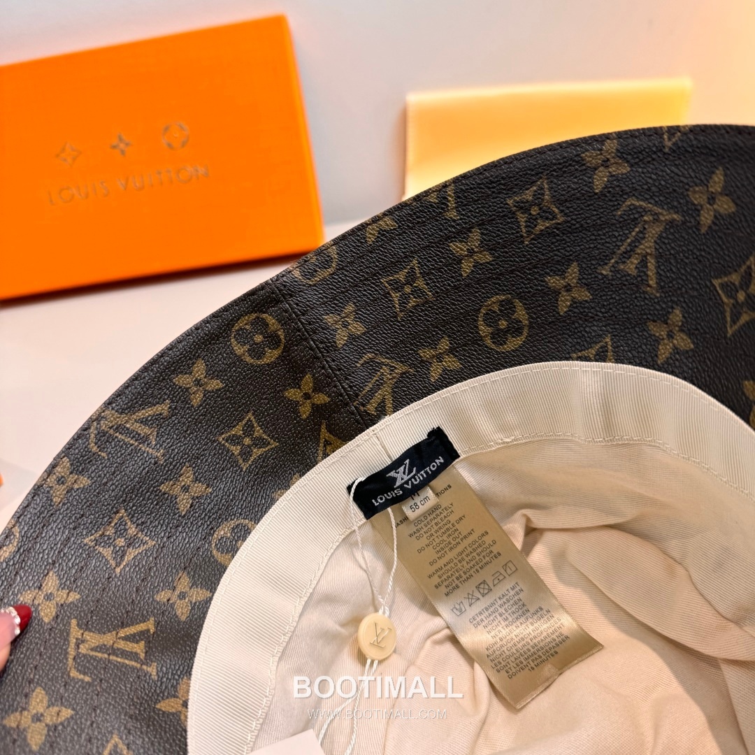Louis Vuitton Monogram Denim Jacquard Cotton Lining Bucket Hat 루이비통 모노그램 데님 자카드 코튼 안감 버킷 햇 57cm 7