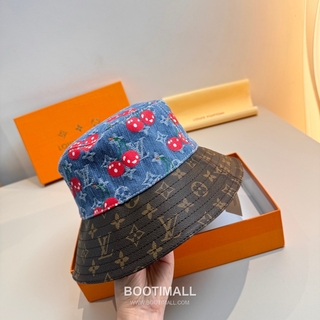 Louis Vuitton Monogram Denim Jacquard Cotton Lining Bucket Hat 루이비통 모노그램 데님 자카드 코튼 안감 버킷 햇 57cm 4