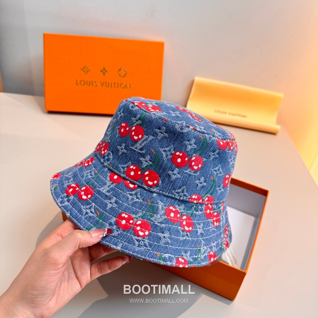 Louis Vuitton Monogram Denim Jacquard Cotton Lining Bucket Hat 루이비통 모노그램 데님 자카드 코튼 안감 버킷 햇 57cm 2
