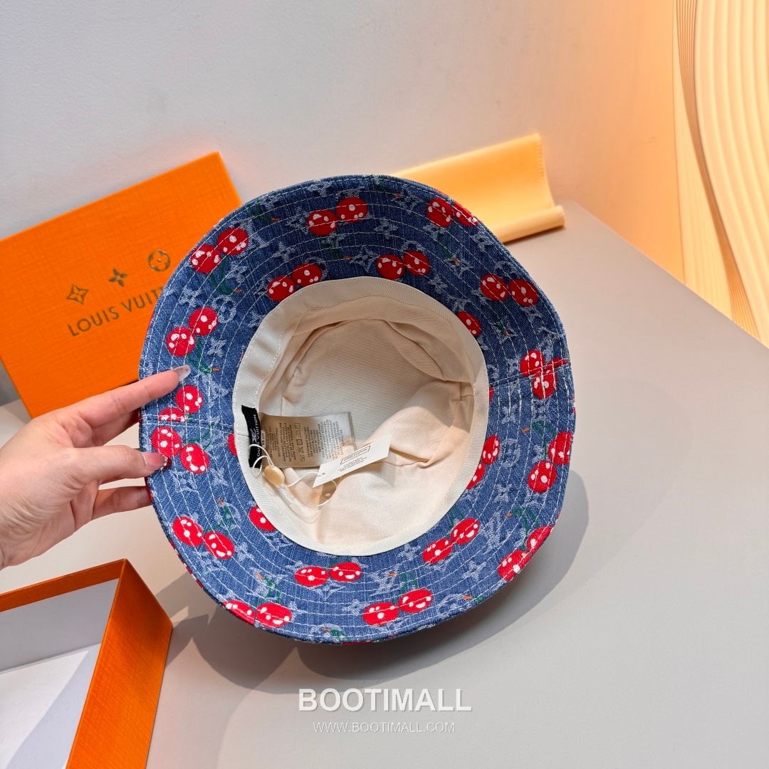 Louis Vuitton Monogram Denim Jacquard Cotton Lining Bucket Hat 루이비통 모노그램 데님 자카드 코튼 안감 버킷 햇 57cm 5