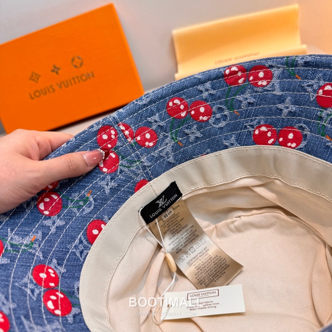 Louis Vuitton Monogram Denim Jacquard Cotton Lining Bucket Hat 루이비통 모노그램 데님 자카드 코튼 안감 버킷 햇 57cm 7