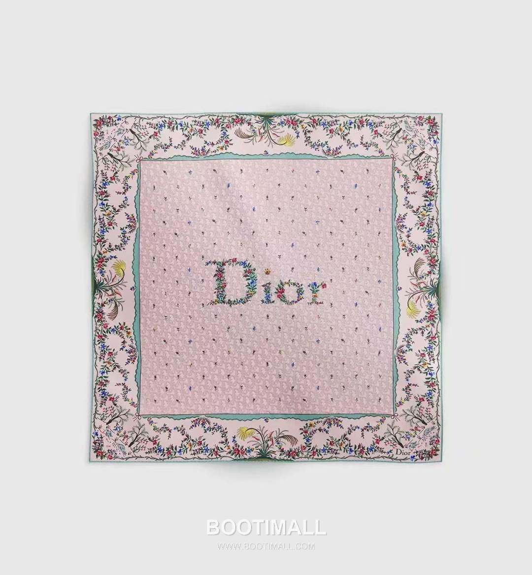 Dior Dioramour Revolution Flowers Silk Twill Square Scarf 100% Silk Twill Print Scarf 디올 디올아무르 레볼루션 플라워 실크 트윌 스퀘어 스카프 90cm 1