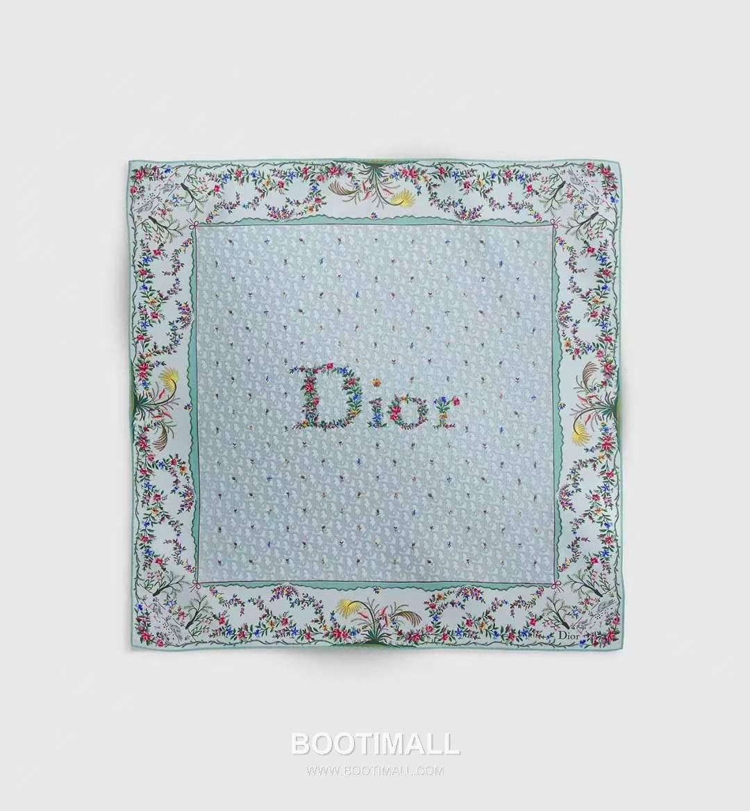 Dior Dioramour Revolution Flowers Silk Twill Square Scarf 100% Silk Twill Print Scarf 디올 디올아무르 레볼루션 플라워 실크 트윌 스퀘어 스카프 90cm 1