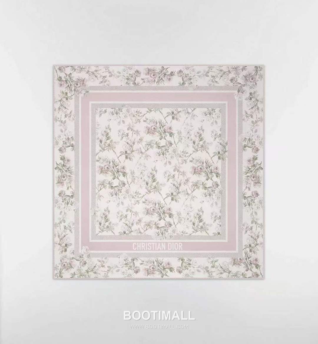 Dior Rosier de Dior Silk Twill Square Scarf with Floral Logo Jacquard 디올 로지에 드 디올 실크 트윌 스퀘어 스카프 플로럴 로고 자카드 90cm 1