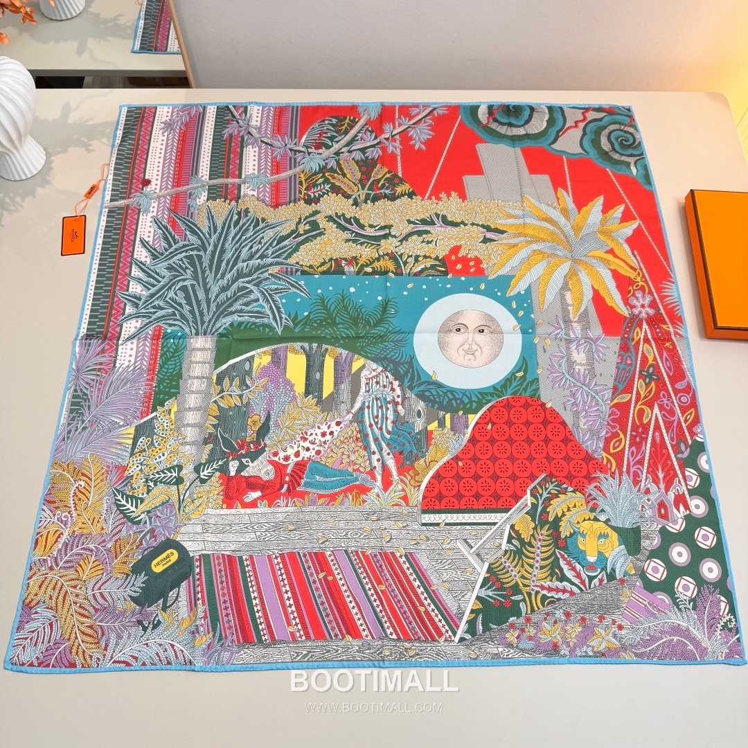 Hermès A Midsummer Night’s Dream Silk Square Scarf Story Print 에르메스 한여름 밤의 꿈 실크 스퀘어 스카프 90cm 1