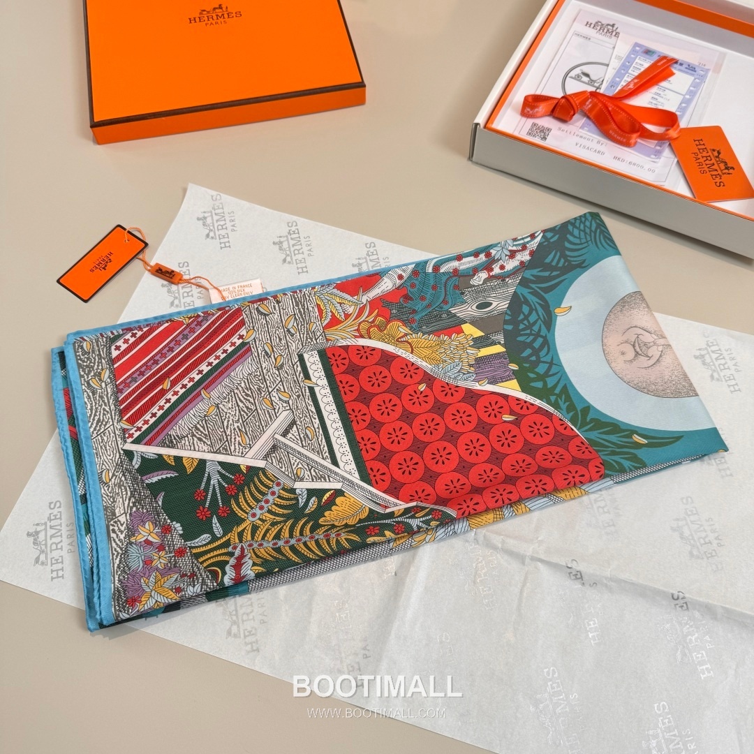 Hermès A Midsummer Night’s Dream Silk Square Scarf Story Print 에르메스 한여름 밤의 꿈 실크 스퀘어 스카프 90cm 3