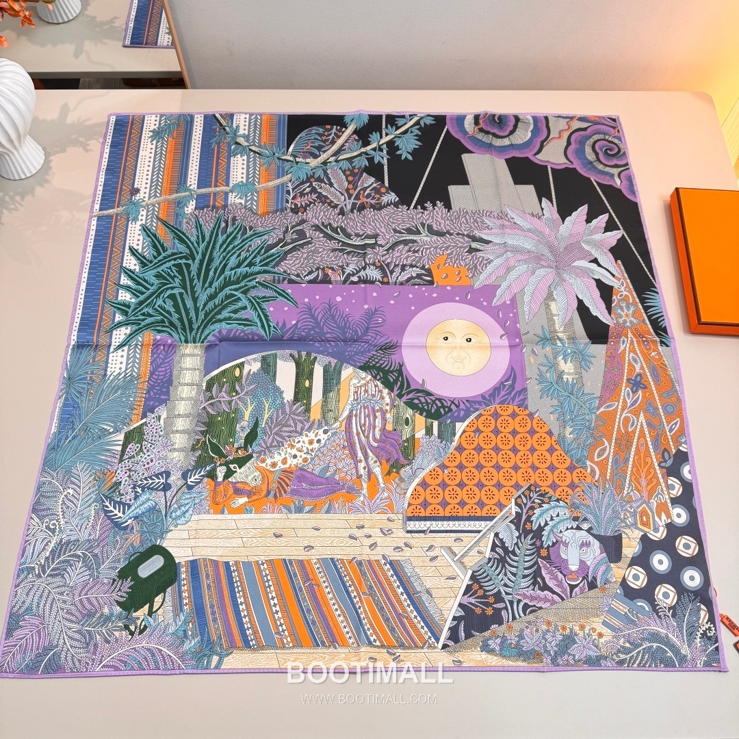 Hermès A Midsummer Night’s Dream Silk Square Scarf Story Print 에르메스 한여름 밤의 꿈 실크 스퀘어 스카프 90cm 1