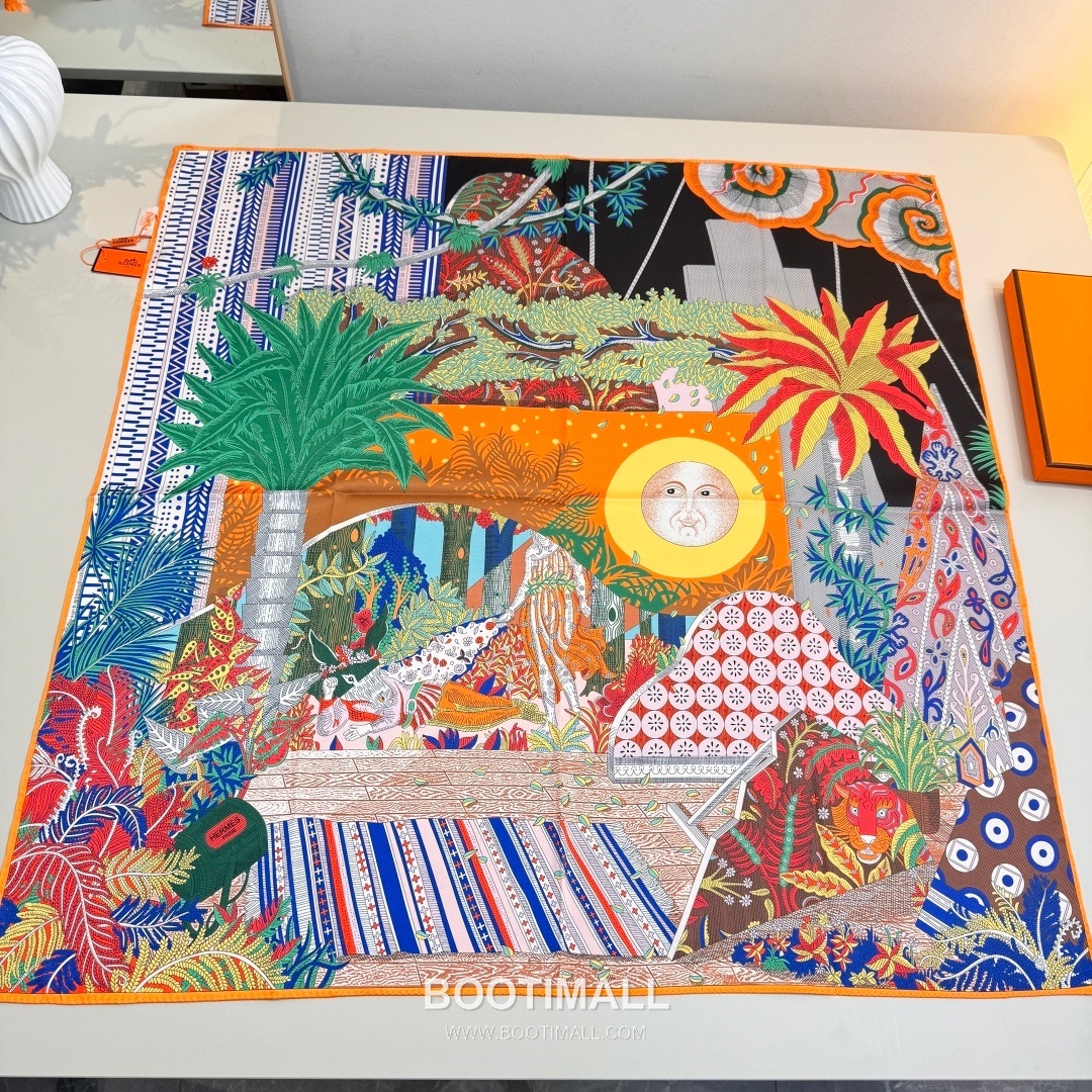 Hermès A Midsummer Night’s Dream Silk Square Scarf Story Print 에르메스 한여름 밤의 꿈 실크 스퀘어 스카프 90cm 1