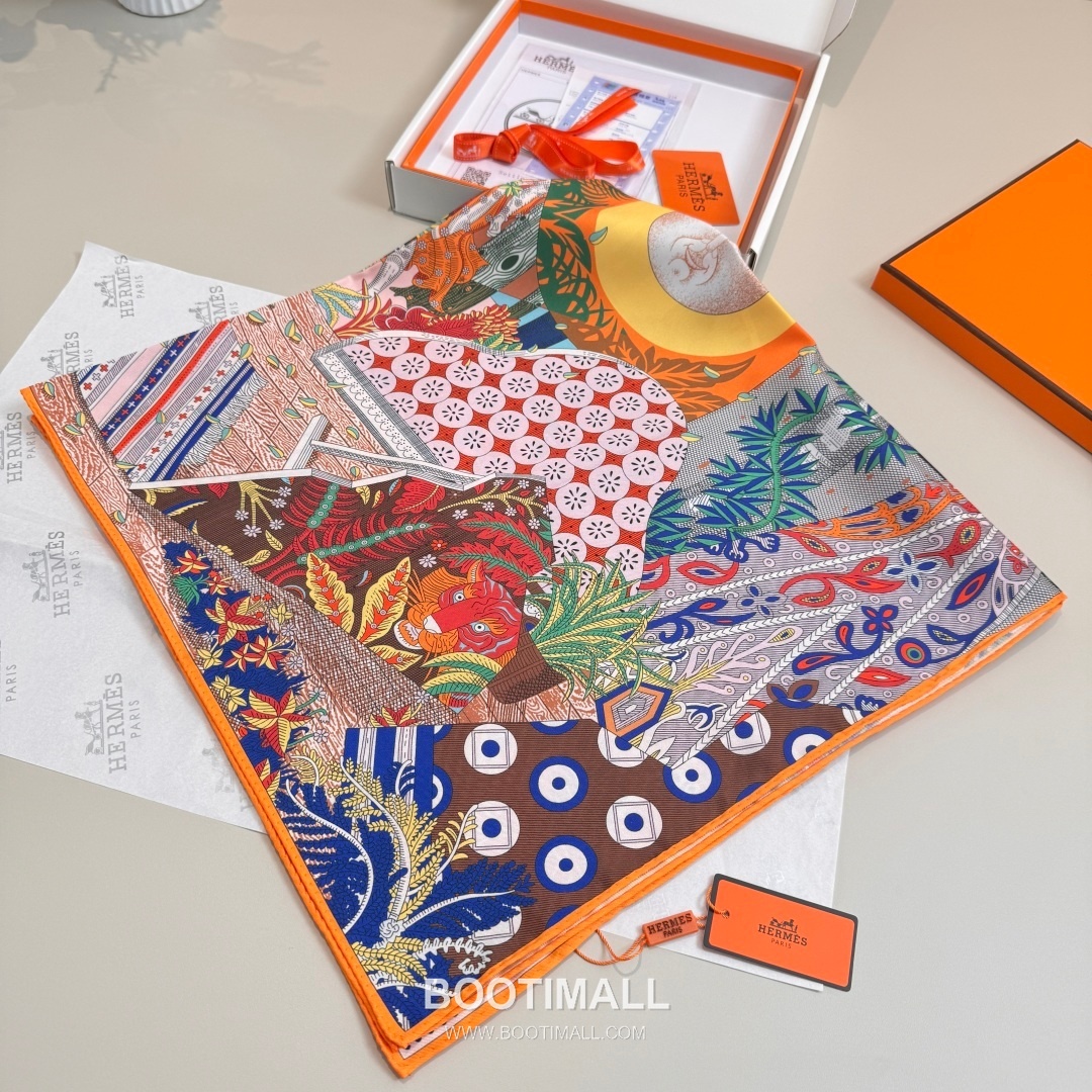 Hermès A Midsummer Night’s Dream Silk Square Scarf Story Print 에르메스 한여름 밤의 꿈 실크 스퀘어 스카프 90cm 2