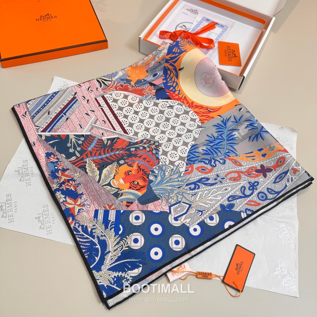 Hermès A Midsummer Night’s Dream Silk Square Scarf Story Print 에르메스 한여름 밤의 꿈 실크 스퀘어 스카프 90cm 2