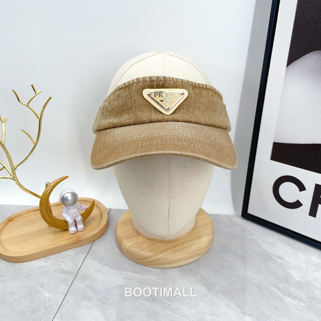 Prada Denim Open Top Sun Visor Foldable Cap 프라다 데님 오픈탑 선 바이저 폴더블 캡 1