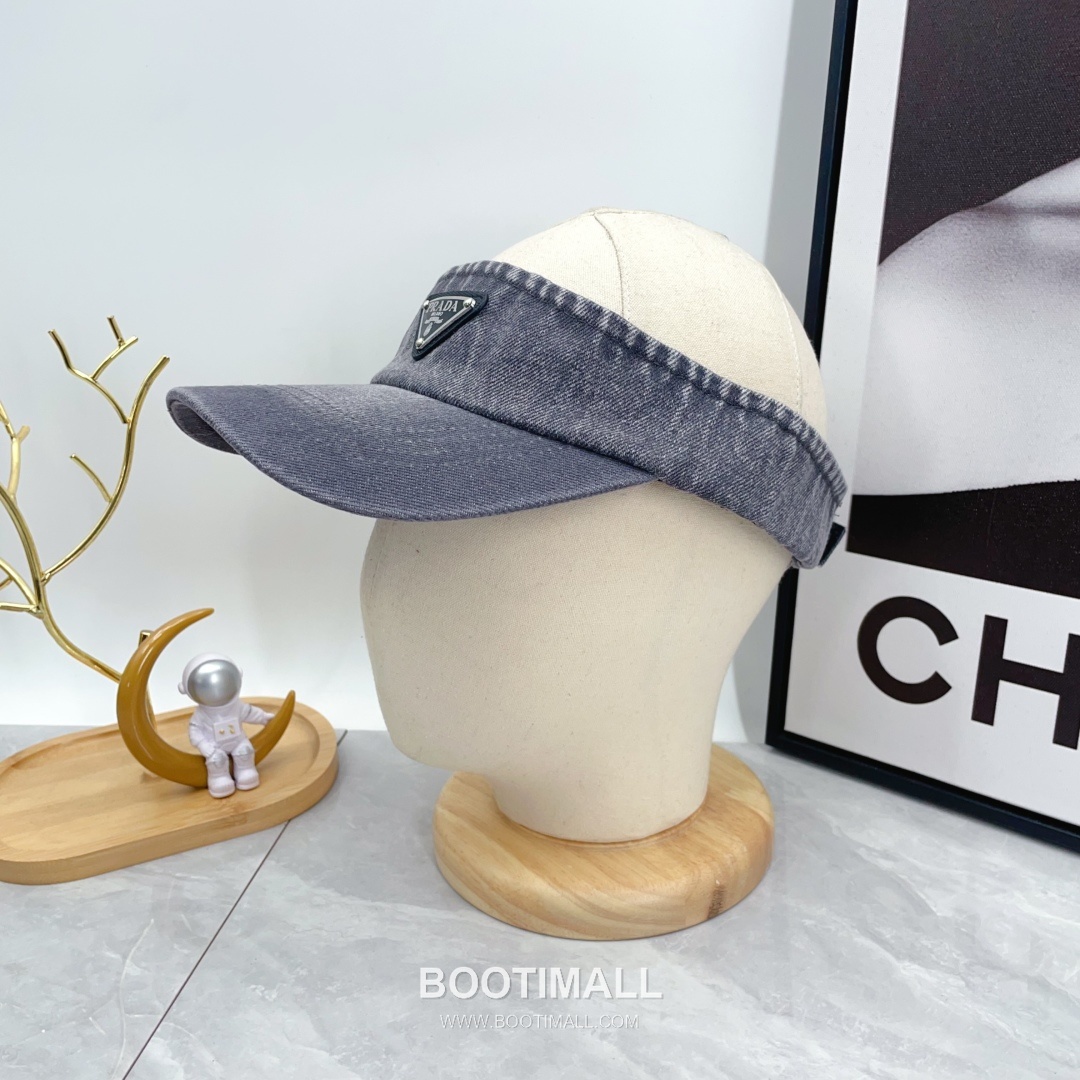 Prada Denim Open Top Sun Visor Foldable Cap 프라다 데님 오픈탑 선 바이저 폴더블 캡 2