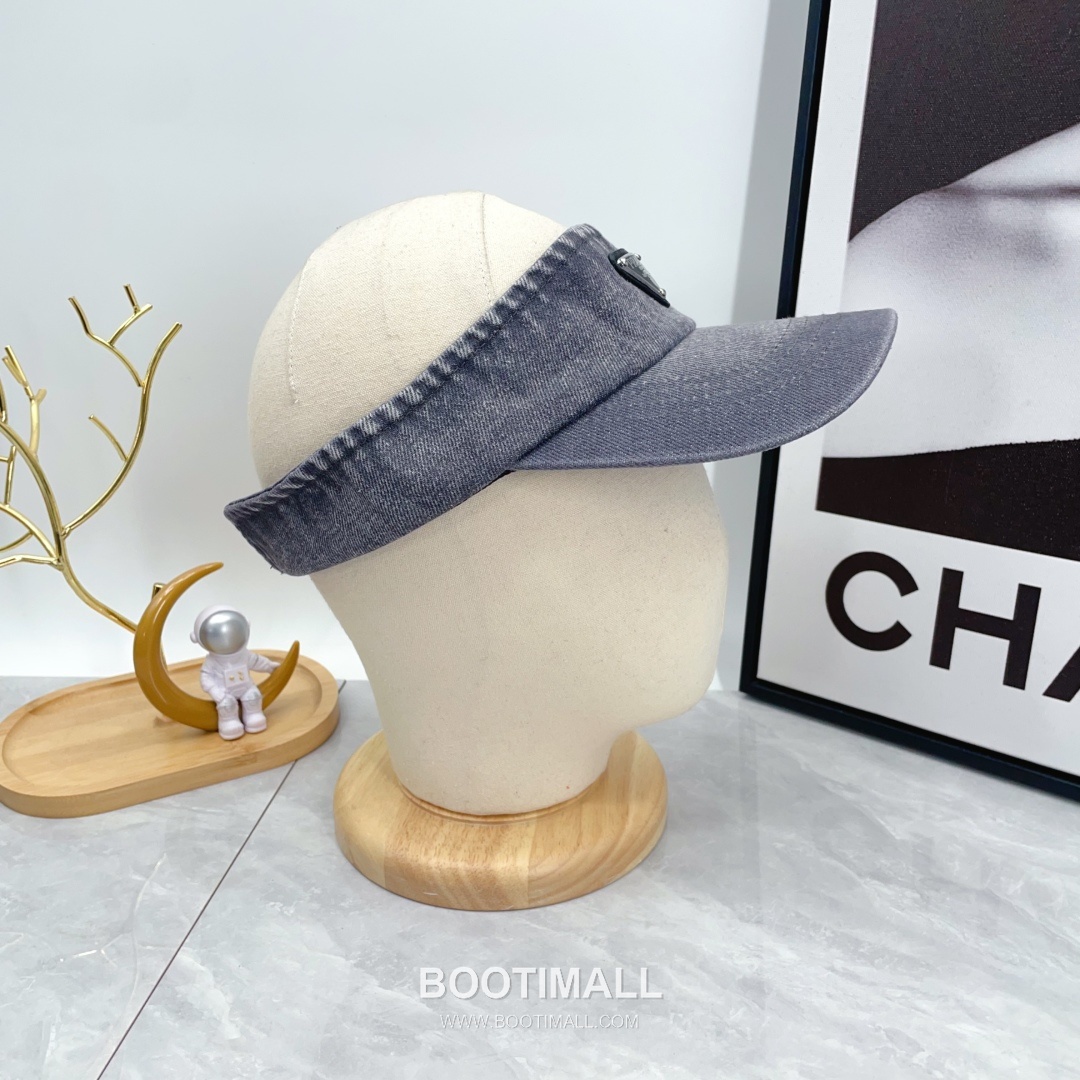 Prada Denim Open Top Sun Visor Foldable Cap 프라다 데님 오픈탑 선 바이저 폴더블 캡 3