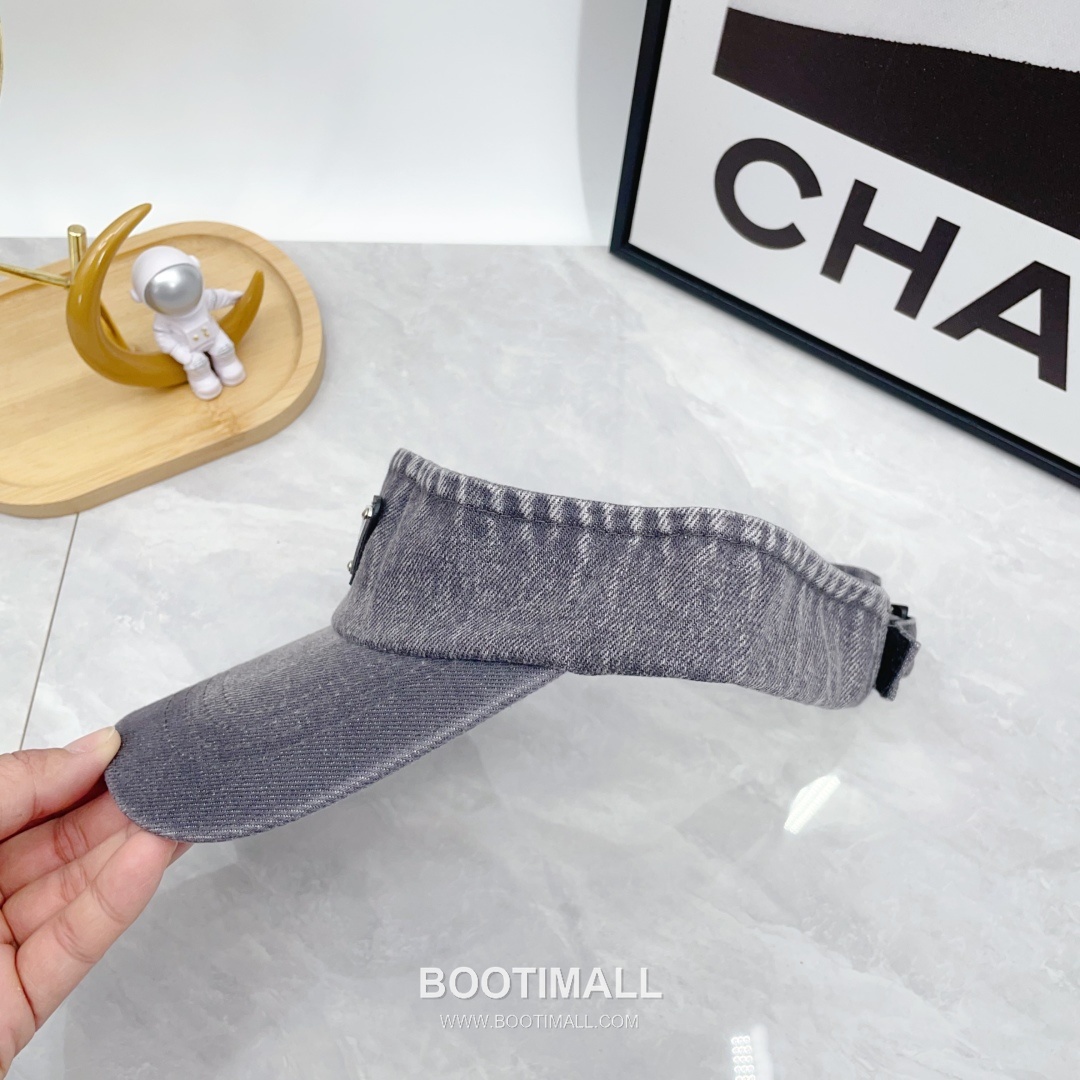 Prada Denim Open Top Sun Visor Foldable Cap 프라다 데님 오픈탑 선 바이저 폴더블 캡 4