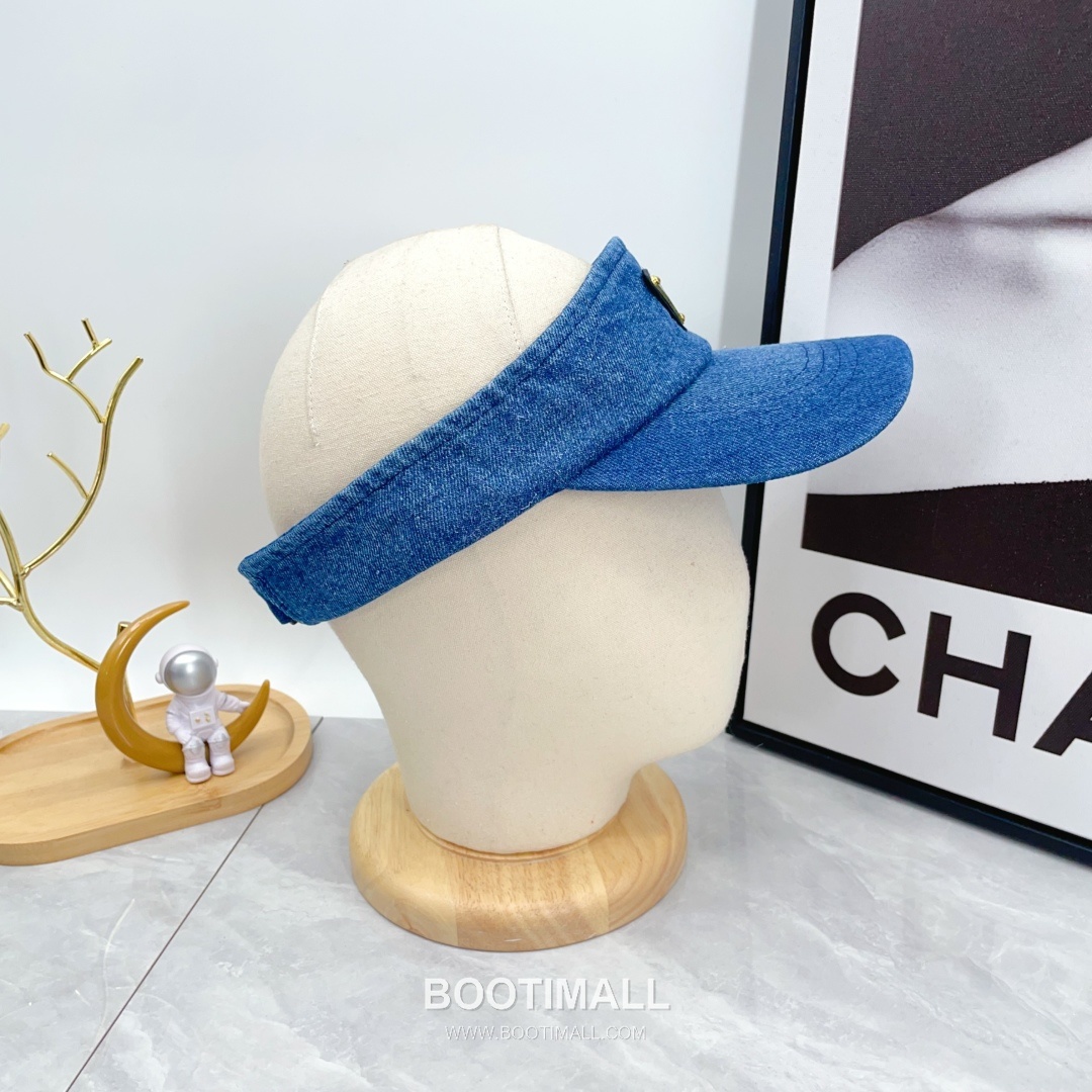 Prada Denim Open Top Sun Visor Foldable Cap 프라다 데님 오픈탑 선 바이저 폴더블 캡 2