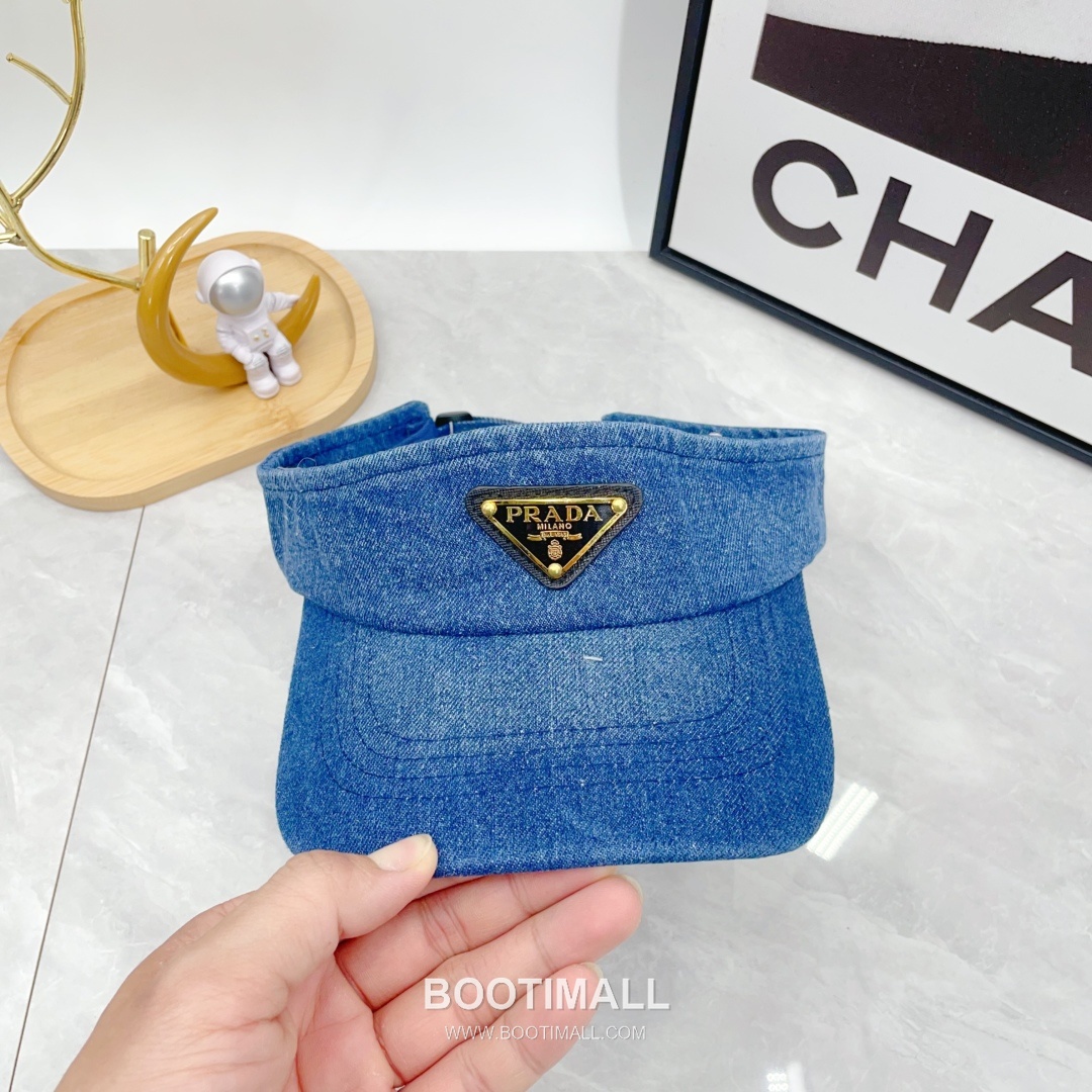 Prada Denim Open Top Sun Visor Foldable Cap 프라다 데님 오픈탑 선 바이저 폴더블 캡 5