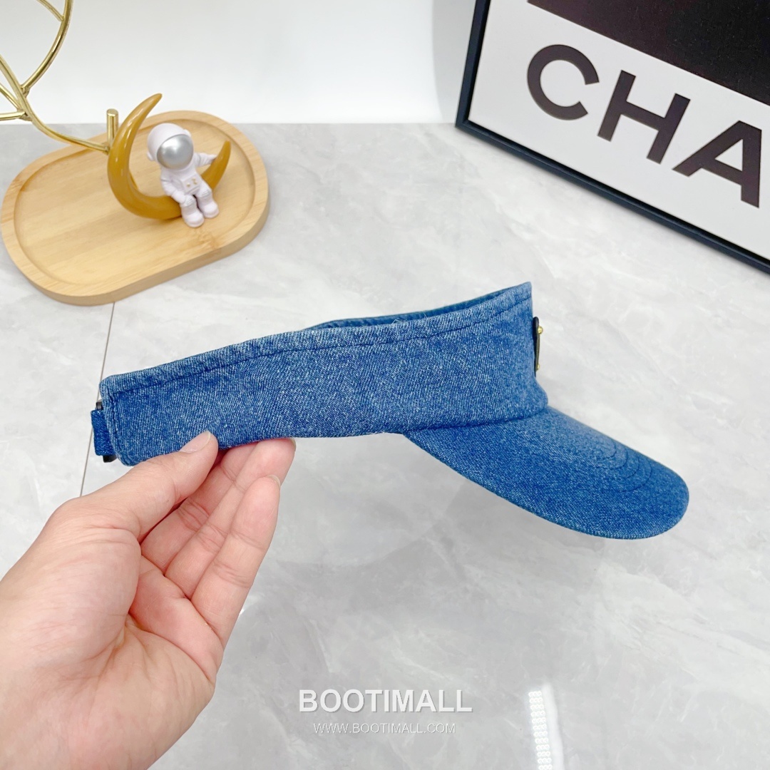 Prada Denim Open Top Sun Visor Foldable Cap 프라다 데님 오픈탑 선 바이저 폴더블 캡 6