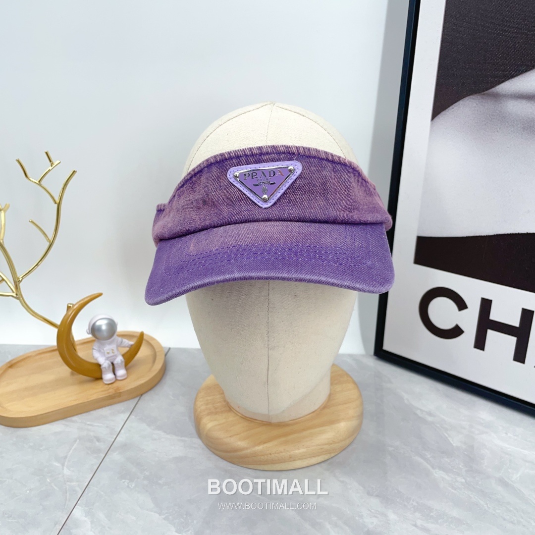 Prada Denim Open Top Sun Visor Foldable Cap 프라다 데님 오픈탑 선 바이저 폴더블 캡 1