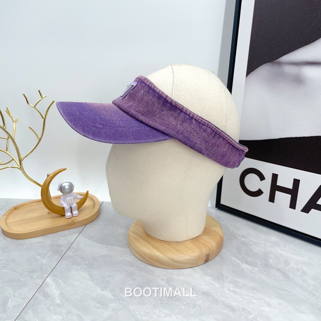 Prada Denim Open Top Sun Visor Foldable Cap 프라다 데님 오픈탑 선 바이저 폴더블 캡 3