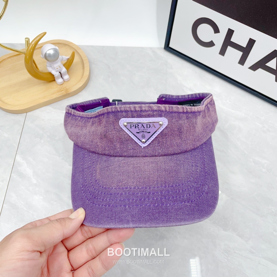 Prada Denim Open Top Sun Visor Foldable Cap 프라다 데님 오픈탑 선 바이저 폴더블 캡 5