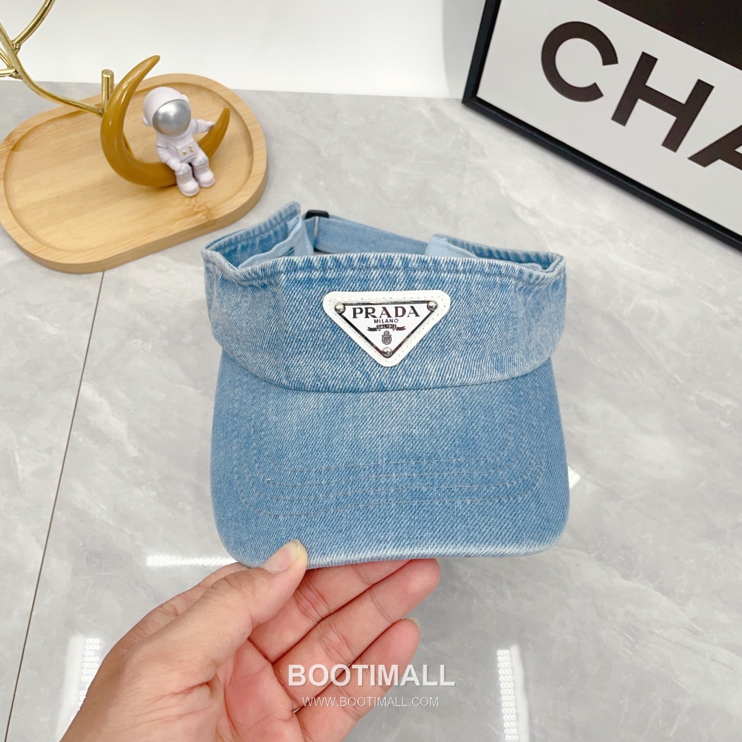 Prada Denim Open Top Sun Visor Foldable Cap 프라다 데님 오픈탑 선 바이저 폴더블 캡 5