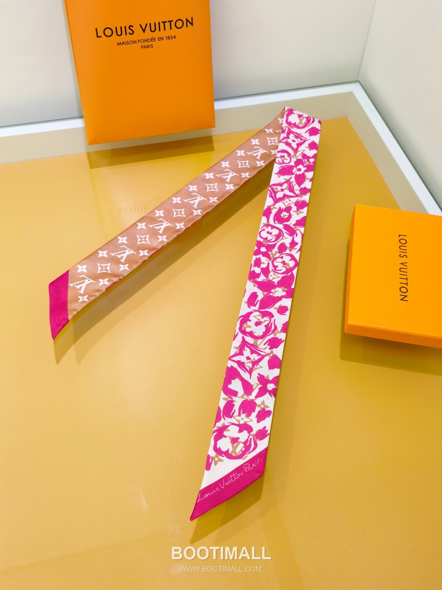 Louis Vuitton Double Sided Silk Long Scarf 100% Silk Double Layer Print Scarf 루이비통 더블 사이드 실크 롱 스카프 PLV2613 120cm 4