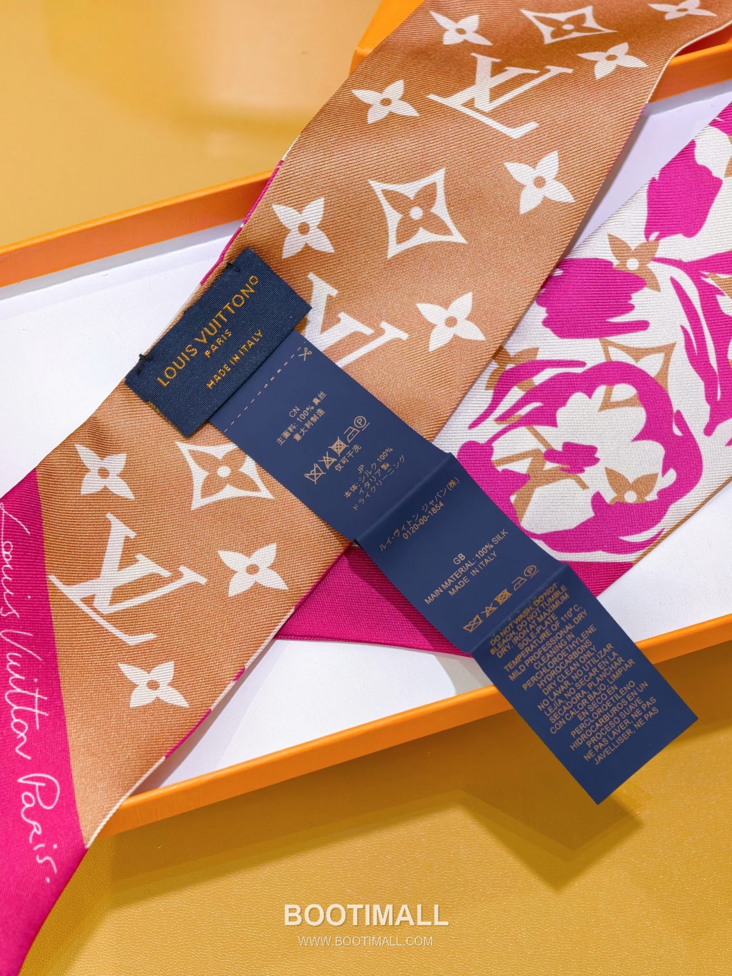 Louis Vuitton Double Sided Silk Long Scarf 100% Silk Double Layer Print Scarf 루이비통 더블 사이드 실크 롱 스카프 PLV2613 120cm 6