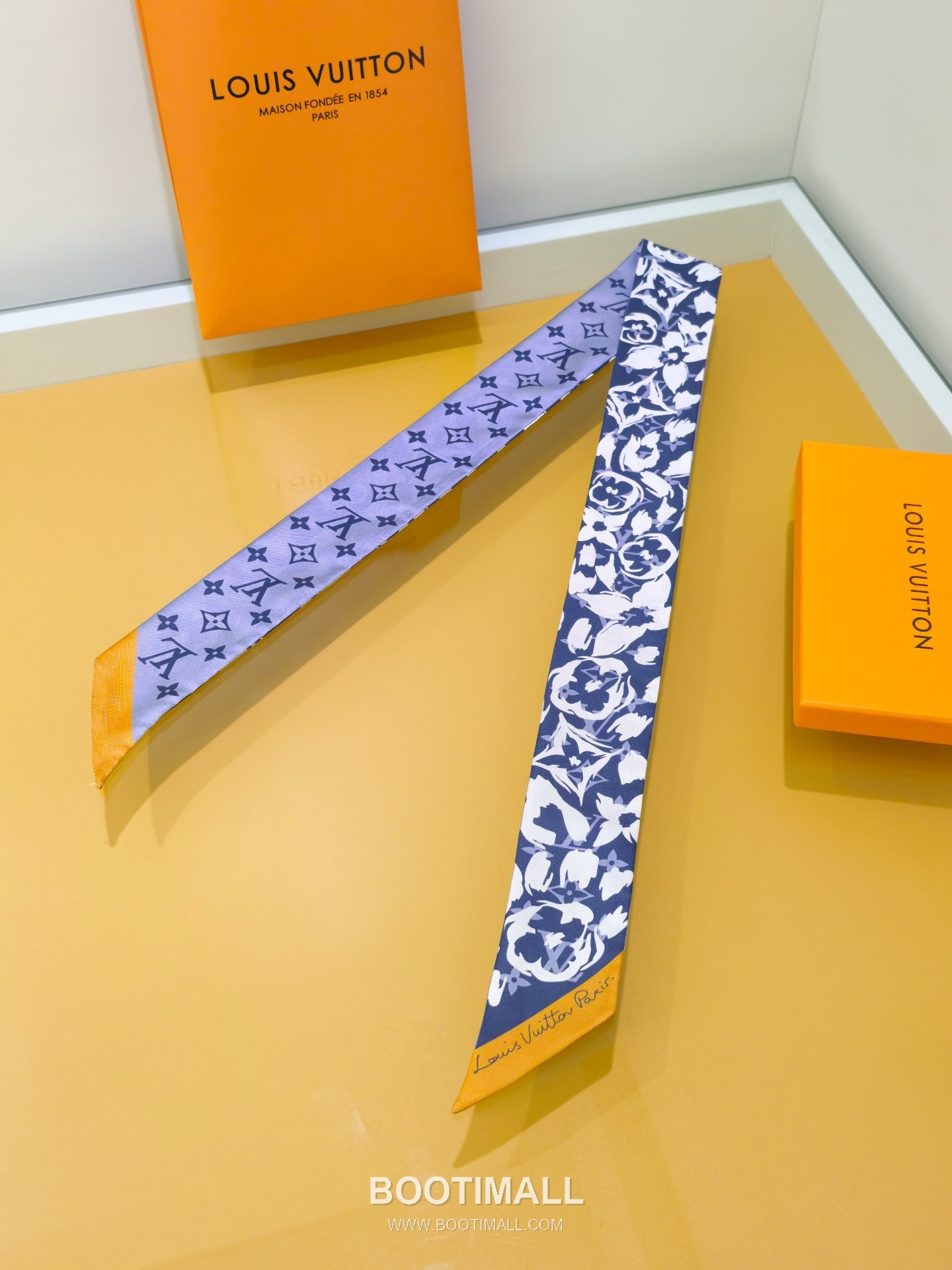 Louis Vuitton Double Sided Silk Long Scarf 100% Silk Double Layer Print Scarf 루이비통 더블 사이드 실크 롱 스카프 PLV2613 120cm 4