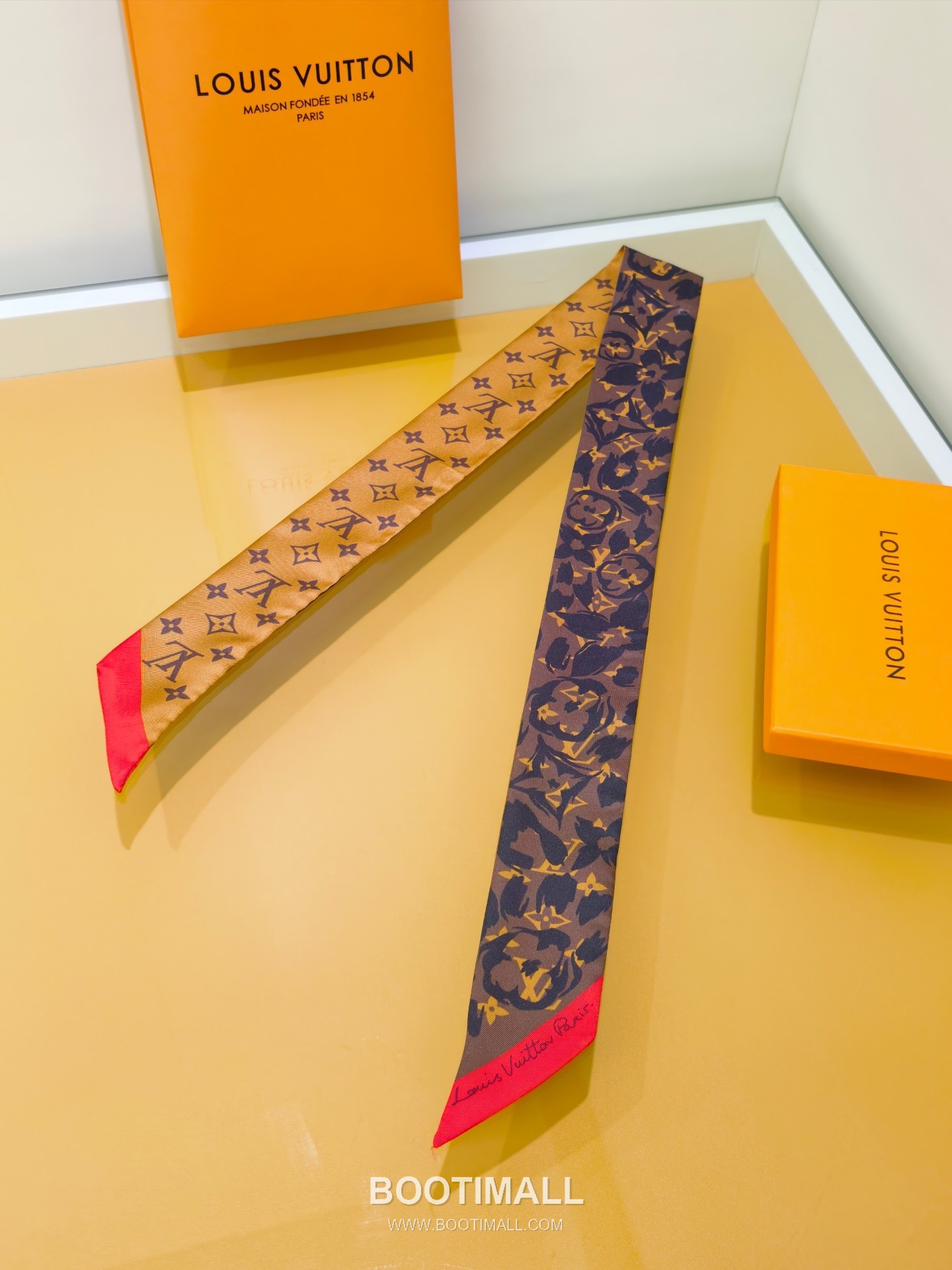 Louis Vuitton Double Sided Silk Long Scarf 100% Silk Double Layer Print Scarf 루이비통 더블 사이드 실크 롱 스카프 PLV2613 120cm 4